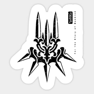 YoHRa Logo - For the Glory of Mankind Dark Sticker